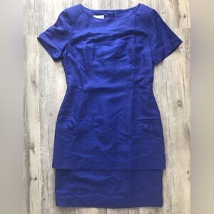 Vintage Ann Taylor linen blend dress with button detail!
